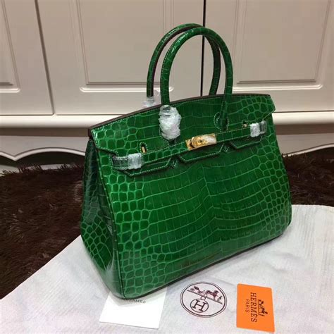 hermes snakeskin bag price|Hermes green crocodile bag.